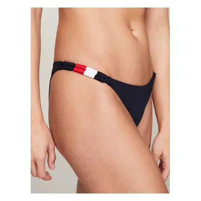 Dámské plavkové kalhotky CHEEKY STRING BIKINI UW0UW05298 DW5 tm. modré - Tommy Hilfiger