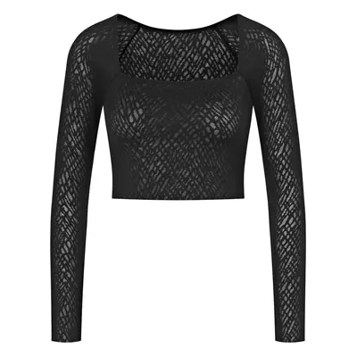 Dámský top ZERO Feel Bliss Top Long Sle. - BLACK - černý 0004 - SLOGGI BLACK