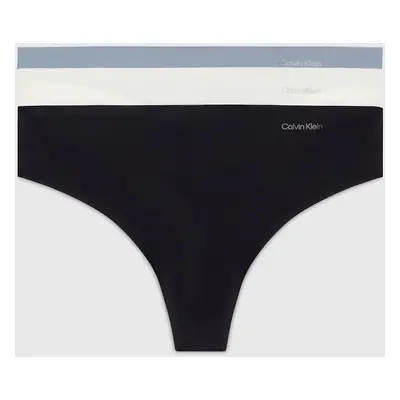 Dámská tanga 3Pack 000QD3558E NP0 vícebarevné - Calvin Klein