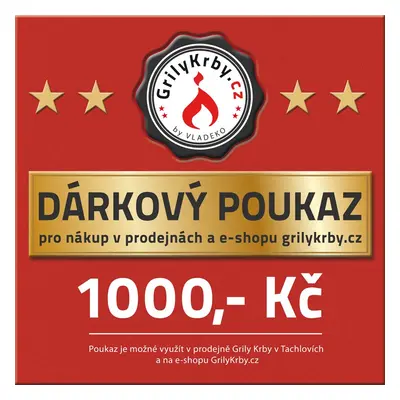 Dárkový poukaz na 1 000 Kč