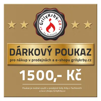 Dárkový poukaz na 1 500 Kč