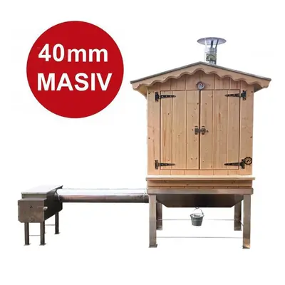 Dřevěná udírna Master Smoker 40 XLS s topeništěm