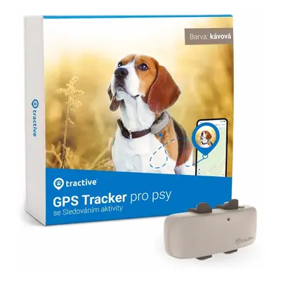 Tractive GPS DOG 4 – Tracker a monitor aktivity pro psy - Kávová