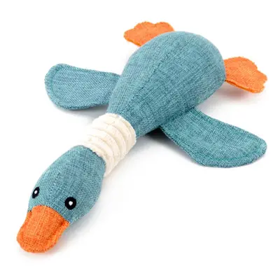 Reedog Plush Duck XXL, šustící plyšová hračka s pískátkem, 50 cm - světle modrá