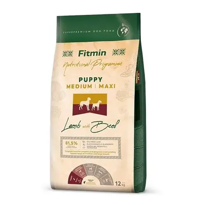 Fitmin Dog Medium/Maxi Puppy Lamb With Beef 12 kg