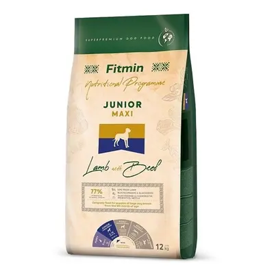 Fitmin Dog Maxi Junior Lamb With Beef 12 kg