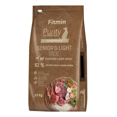 Fitmin Dog Purity Rice Senior & Light Venison & Lamb 12 kg