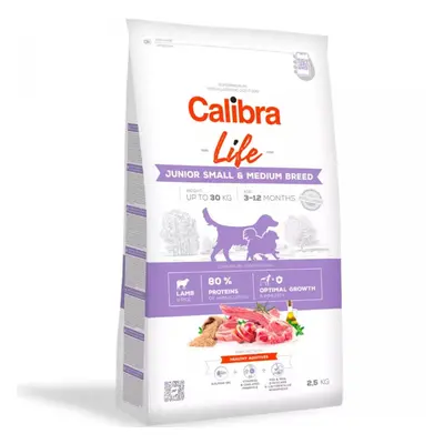 Calibra Dog Life Junior Small & Medium Breed Lamb 2,5 kg