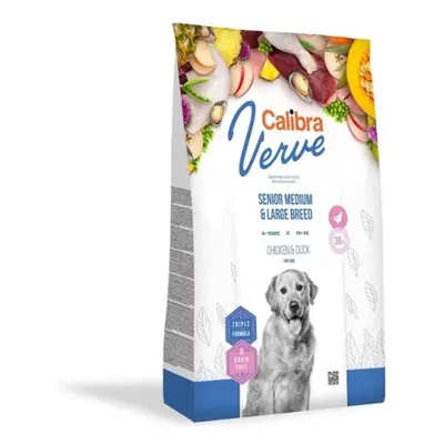 Calibra Dog Verve GF Senior Medium & Large Chicken & Duck 12 kg