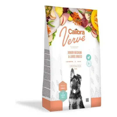 Calibra Dog Verve GF Junior Medium & Large Chicken & Duck 12 kg