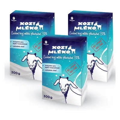 Sušené kozí mléko instantní multipack 3×300g