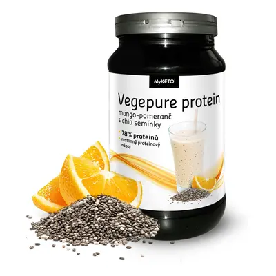 Maxi Vegepure protein mango-pomeranč a chia - vegan 600g