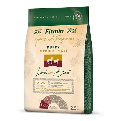 Fitmin Dog Medium/Maxi Puppy Lamb With Beef 2,5 kg