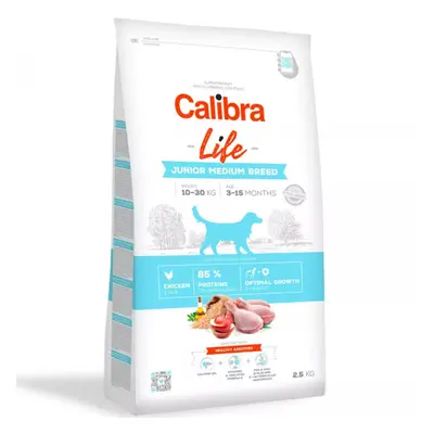 Calibra Dog Life Junior Medium Breed Chicken 2,5 kg