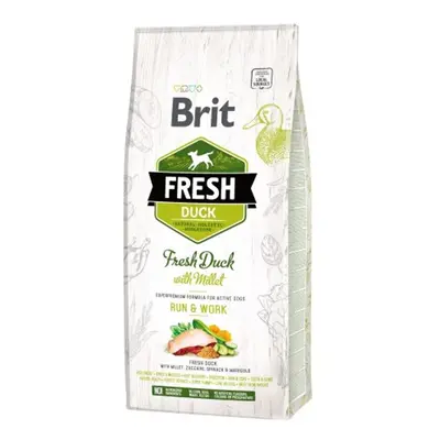 Brit Fresh Duck & Millet Adult Run & Work 12 kg