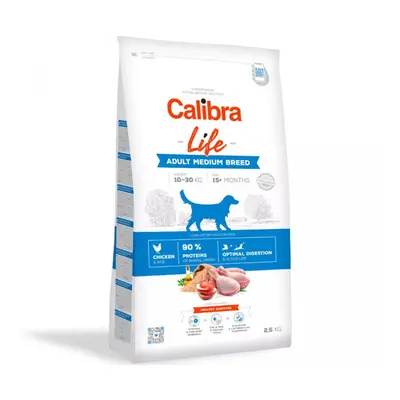 Calibra Dog Life Adult Medium Breed Chicken 2,5 kg