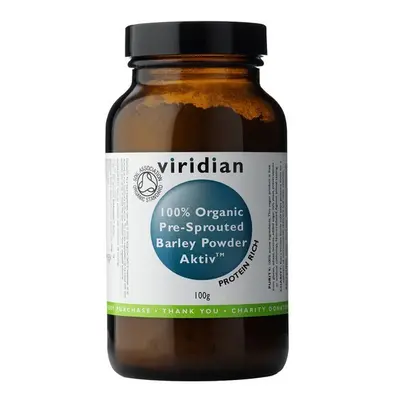 Viridian Organic barley powder active 100g