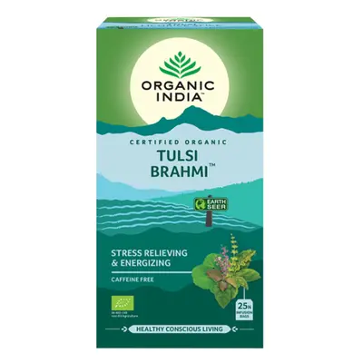 Organic India Tulsi Brahmi čaj 25 sáčků