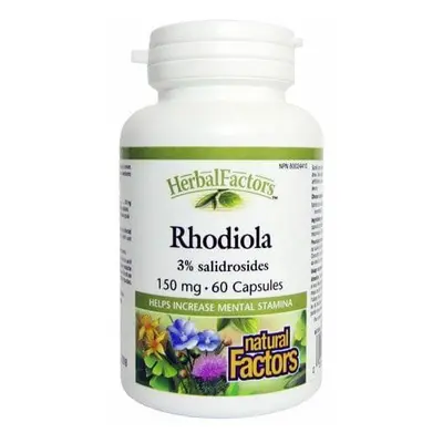 Natural factors Rhodiola extrakt (rozchodnice) 60cps