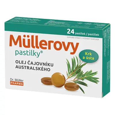 Müllerovy pastilky s tea tree 24 pastilek