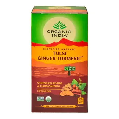 Organic India Tulsi Turmeric Ginger čaj 25 sáčků