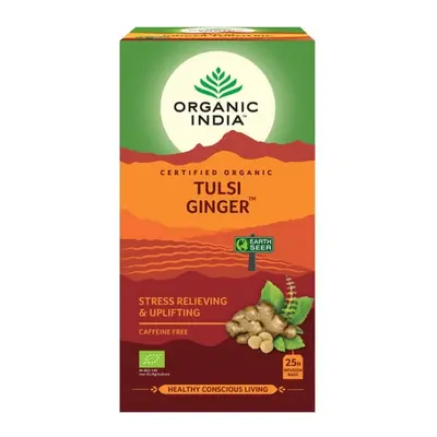 Organic India Tulsi Ginger čaj 25 sáčků