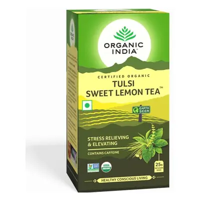 Organic India Tulsi sladký citron čaj 25 sáčků