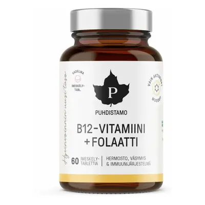 Puhdistamo Vitamin B12 Folate 60 pastilek