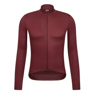 Cyklodres ISADORE Signature Thermal Long Sleeve Jersey Red Mahogany