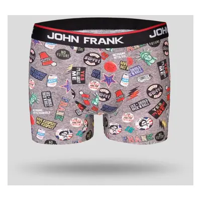 Pánské boxerky John Frank JFBD200 tisk