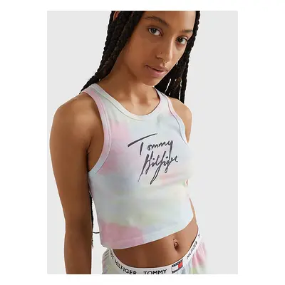 Dámské tílko Tommy Hilfiger UW0UW03626 CROPPED TANK PRINT