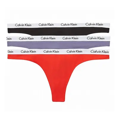 Dámská tanga Calvin Klein QD3587E 1CX 3 KUSY