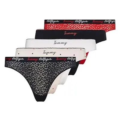 Dámská tanga Tommy Hilfiger UW0UW03200 HOLIDAYS 5 PACK