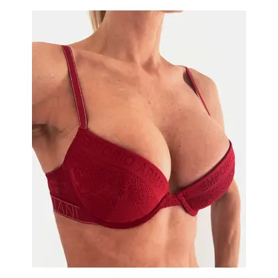 Dámská push-up podprsenka Emporio Armani 164394 CHRISTMAS LACE