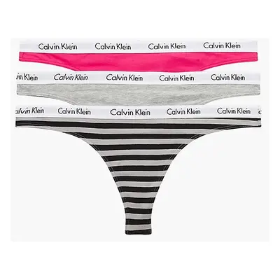 Dámská tanga Calvin Klein QD3587E 658 3 KUSY