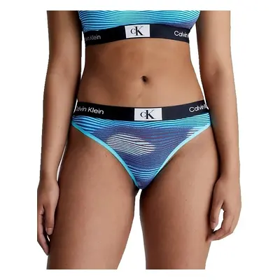 Dámské tanga Calvin Klein QF7221E modré