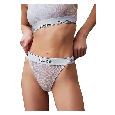 Dámské tanga Calvin Klein QF7714E světle fialové