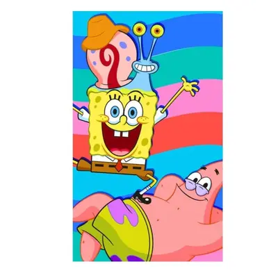 Dětský ručník Sponge Bob s Patrickem a Garym