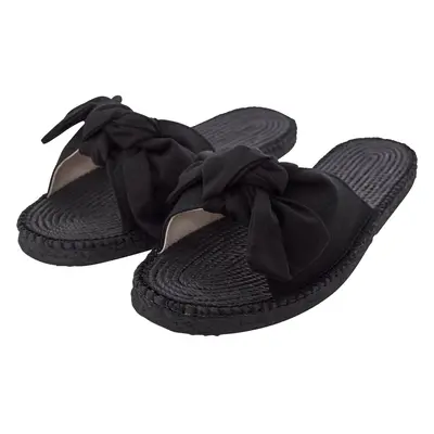 žabky dámské - Canvas Mules - URBAN CLASSICS - TB2132 - black