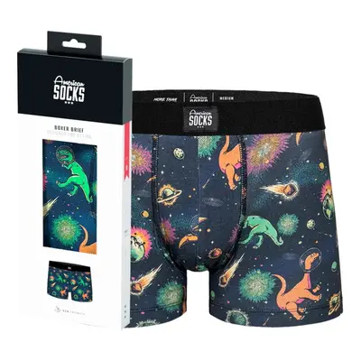 boxerky pánské AMERICAN SOCKS - Space Dino