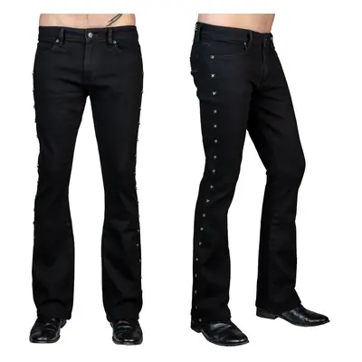 kalhoty pánské (jeans) WORNSTAR - Gauntlet Skull - Black