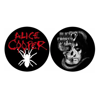 podložka na gramofon (set 2ks) ALICE COOPER - SPIDER/SKULL - RAZAMATAZ