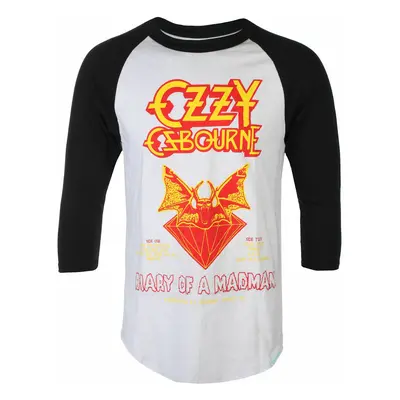 Tričko metal pánské Ozzy Osbourne - Diary Of A Madman Raglan - DIAMOND - B21DMPD205 WTBK