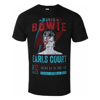 Tričko metal pánské David Bowie - Earls Court '73 - ROCK OFF - BOWECOTS01MB