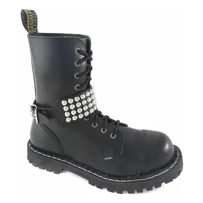 postroj na botu Leather boot strap whith rivets - bubble