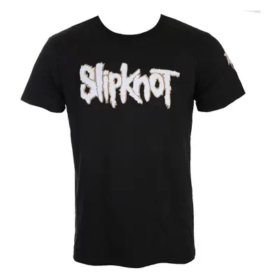 Tričko metal pánské Slipknot - Logo & Star Applique Slub - ROCK OFF - SKAPSLUB01MB