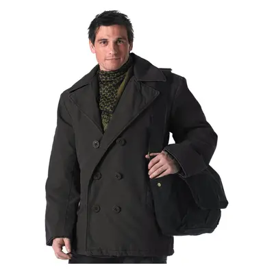 bunda pánská zimní ROTHCO - PEA COAT - BLACK