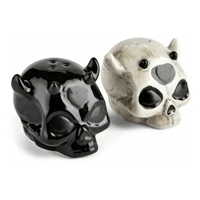 set (slánka a pepřenka) KILLSTAR - Ashmedai Salt & Pepper Shaker - Black