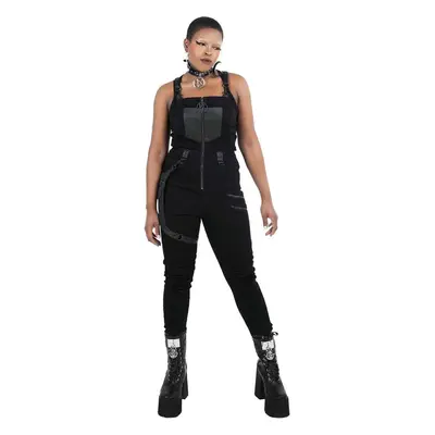 kalhoty dámské KILLSTAR - Nicolette Dungarees - Black