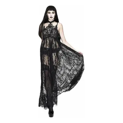 šaty dámské (noční košilka) DEVIL FASHION - Hecate Sheer Lace Gothic Kimono